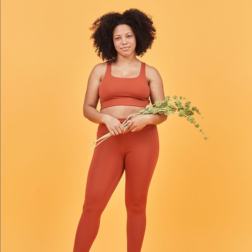 Girlfriend Collective Set - Red Ochre